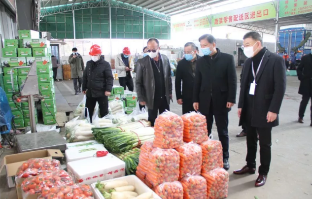 台州市副市长林先华一行莅临农港城视察疫情防控期间市场保供稳价工作